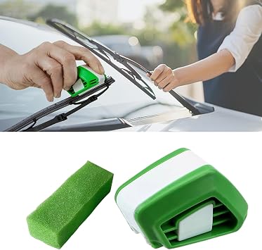 Automotive Wiper Repairer, Car Windshield Wiper Regroover, Portable ABS Wiper Blade Restorer Tool with Sponge, Universal Multi-Function Windshield Wiper Repair Accessories for Most Vehicles