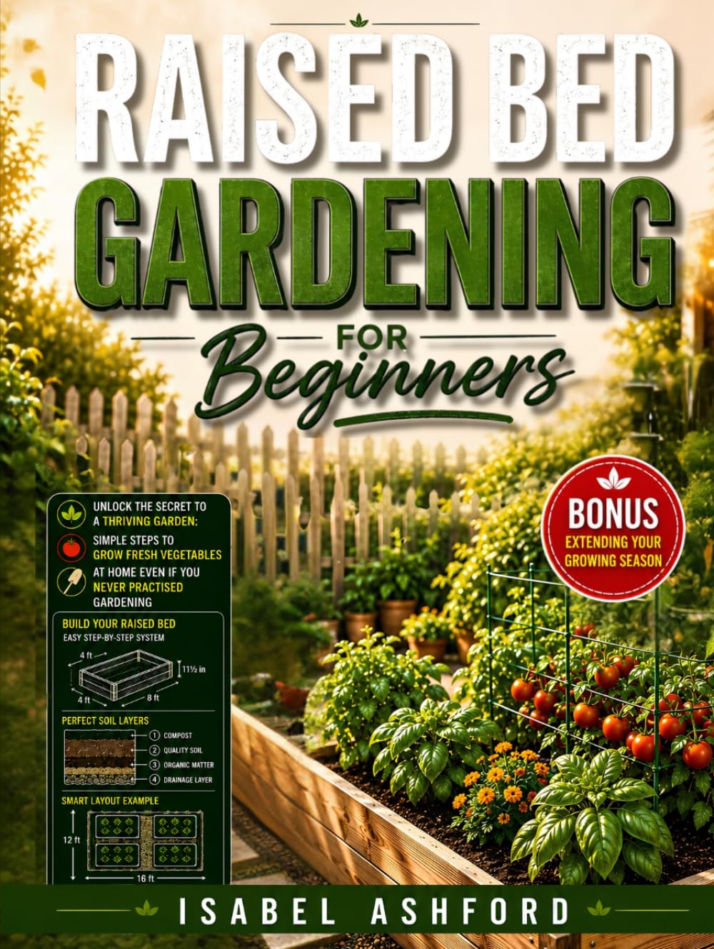 Raised Bed Gardening For Beginners: Unlock the Secret to a Thriving Garden: Simple Steps to Grow Fresh Vegetables at Home Even If You Never Practised Gardening