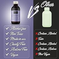 Vista 3 de Karma Organic Paquete de removedor de esmalte de uñas, removedor de esmalte de uñas de aceite de rosa natural (4 onzas líquidas), removedor