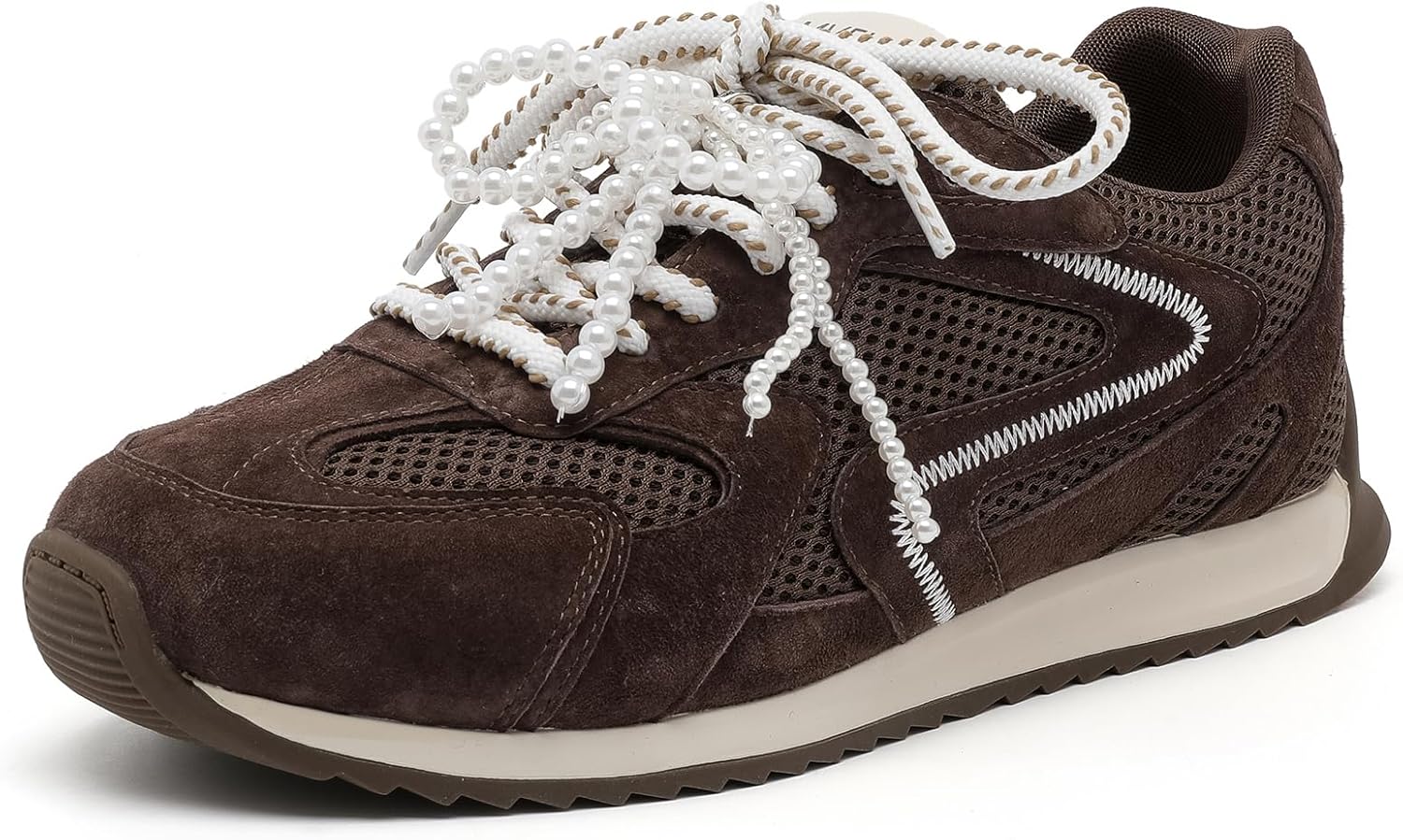 Genuine Leather Casual Shoes Tennis Low Top Shoes Womens Lace Up Sneakers ldeal for Outdoor Activities and Commuting