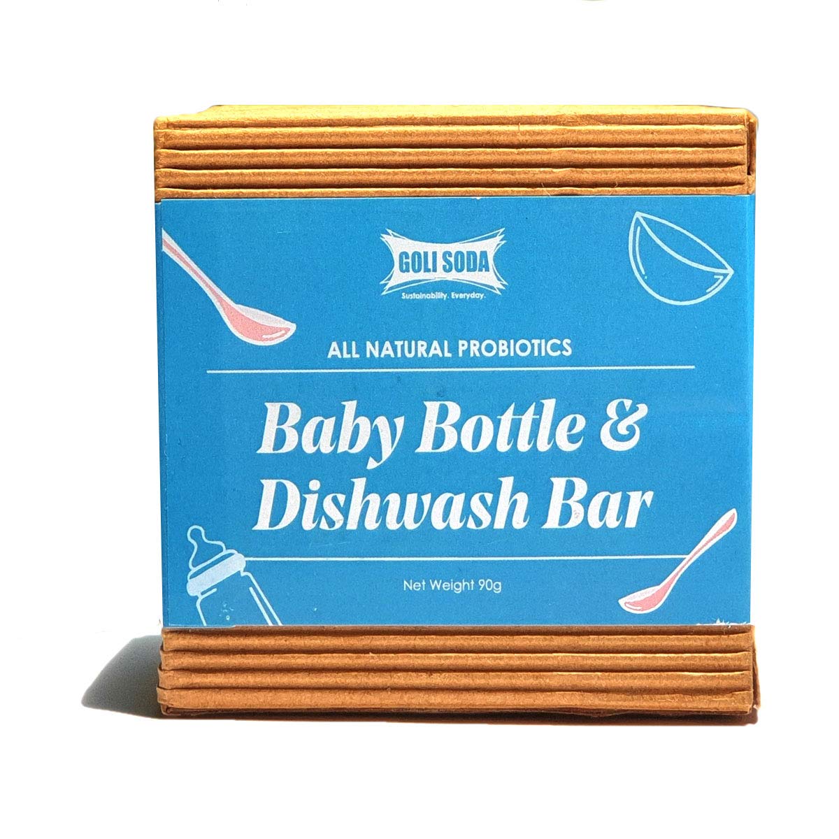 Goli Soda All Natural Probiotics Baby Bottle & Dishwash Bar | White Vinegar | Neem Power | lemon Essential Oil | Whitish Clay | Kind on skin - (Pack Of 1) - 90 g (B08HJ224GG) Amazon Price History, Amazon Price Tracker