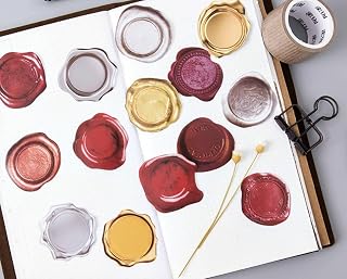 45pcs Wax Seal Sticker Set_Decorative Assorted Wax Seal Stickers, Journal Stickers, Planner Stickers, Scrapbooking, Art Craft, Envelope Seal, Gift Package, Diary, Album