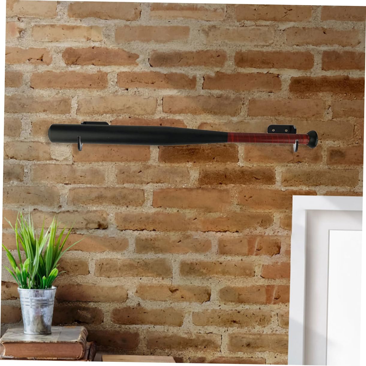 BESPORTBLE Softball Bat Rack Baseball Bat Display Stand 4 Holders Wall-mounted for Space Efficiency