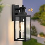 Motion Sensor Outdoor Light, Exterior Light Fixtures Wall Mount with 3 Lighting Modes, Dusk to Dawn Outdoor Wall Light, Waterproof Outside Porch Light Wall Sconce for House, Bulb Included