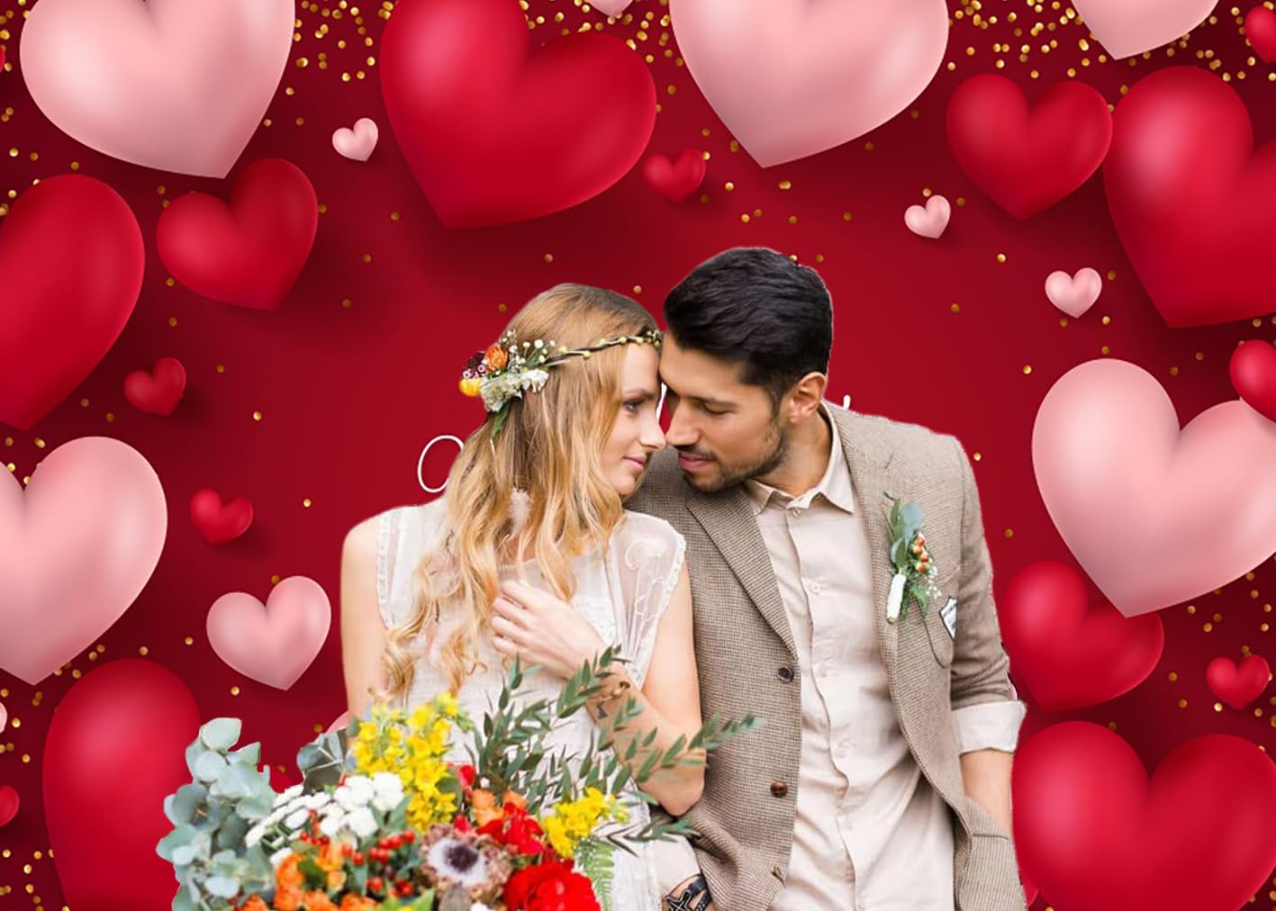40 cuori rossi scintillanti per San Valentino, decorazioni da appendere al soffitto, per fidanzamento, matrimonio, anniversario, addio al nubilato, festa della mamma