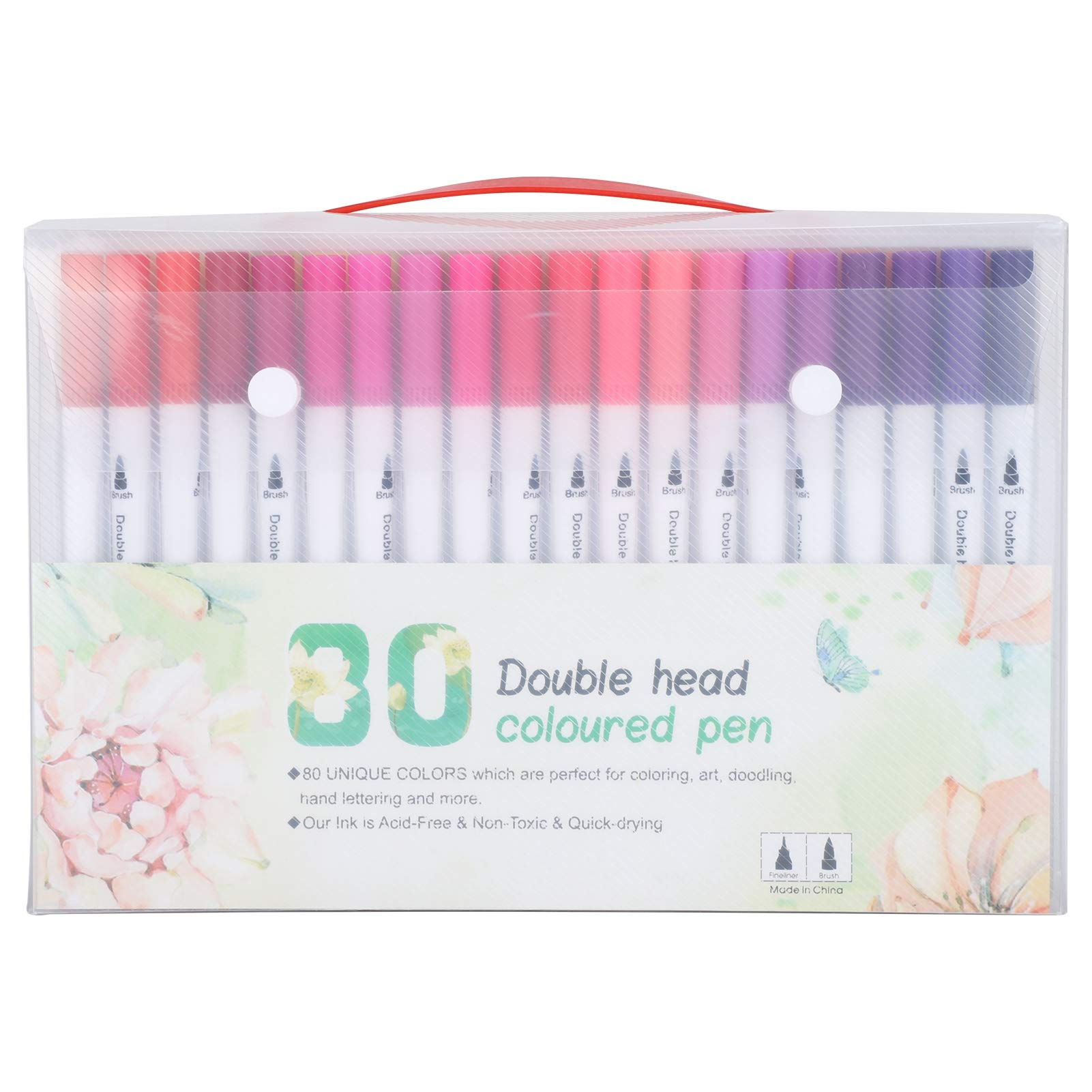 Cryfokt Aquarell-Marker Doppelpinsel Weiche Feinspitze für Professionelle