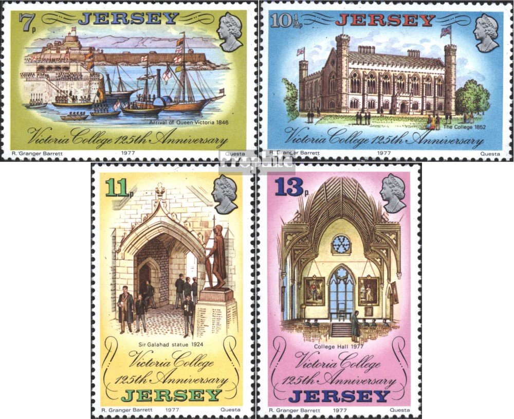 Prophila Collection United Kingdom - Jersey 168-171 (Complete.issue.) Unmounted Mint/Never Hinged ** Mnh 1977 Victoria-College (Stamps For Collectors)