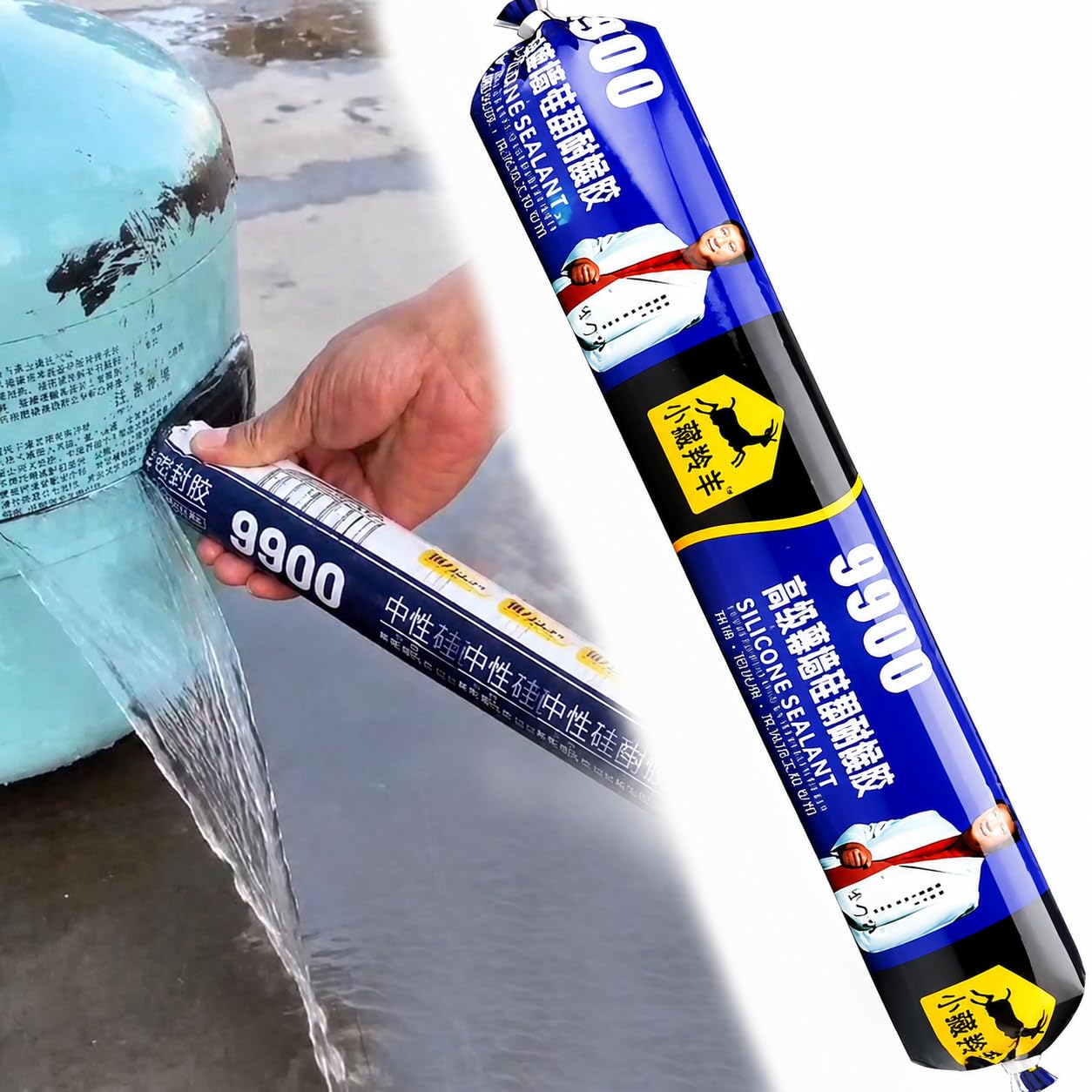 9900 Neutral Cure Silicone Sealant Waterproof Adhesive for Glass, Bathroom, Kitchen, Roof, Window, Metal, Tile & PVC Pipe | Strong Flexible Leak Repair Sealant | Weather & UV Resistant | 750gm-image-47
