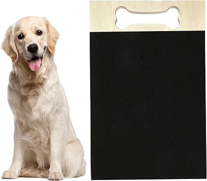 Dog Nail Scratch Board, Double Side File Scratch Board for Dogs Paw, Two Sided Grit Pad, 15.7in x 8.8in, Fun Nail Care Black