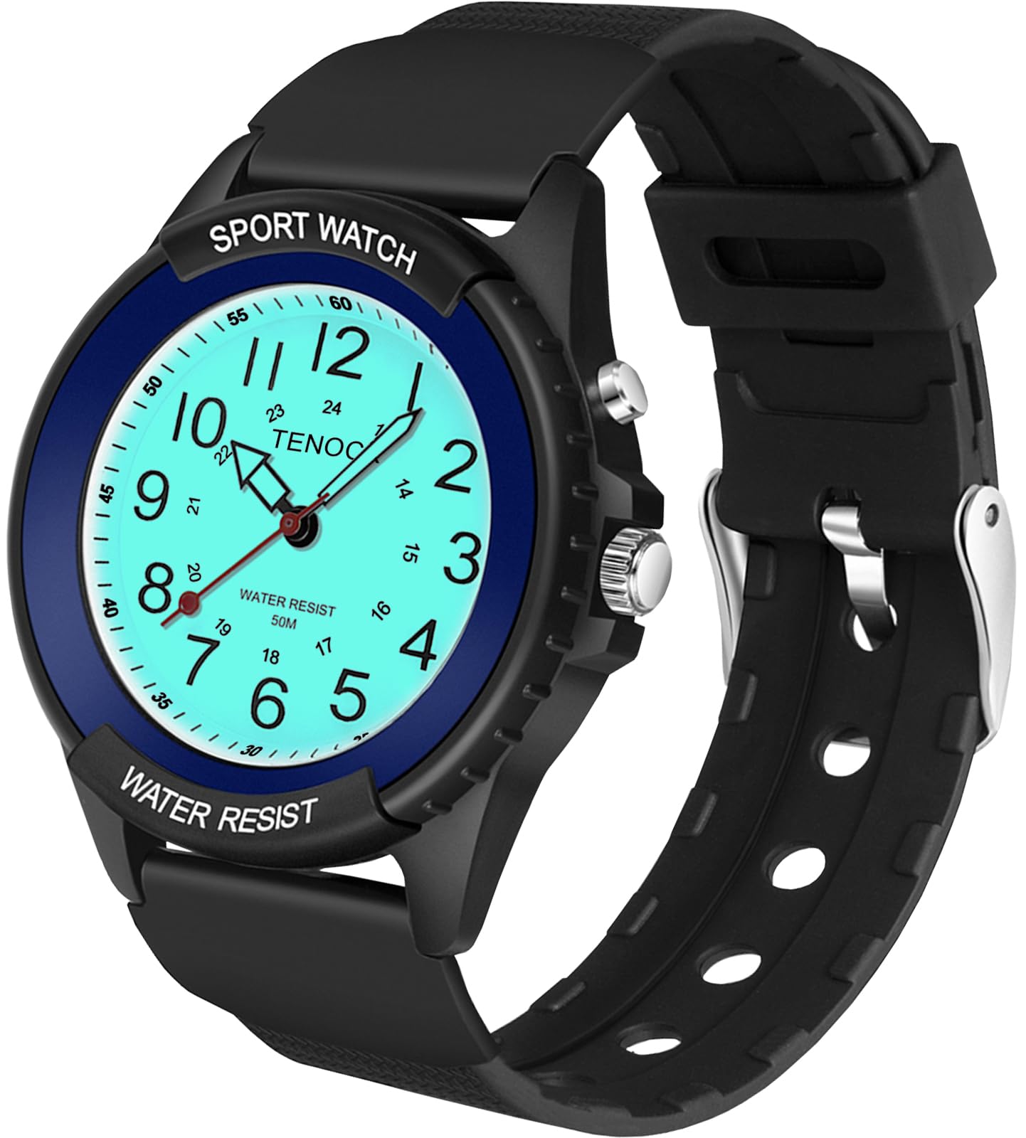 TENOCK Damen Sportliche Armbanduhr, Analog Quarz Uhr Für Herren, 50M Wasserdicht Mit Nachtlicht, Geeignet Für Casual Outfits & Sportaktivitäten