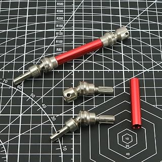 RCAWD Alloy Front Rear Drive Shaft For 1/8 Arrma Typhon 550 MEGA 3S BLX upgraded part upgrades parts(Red)