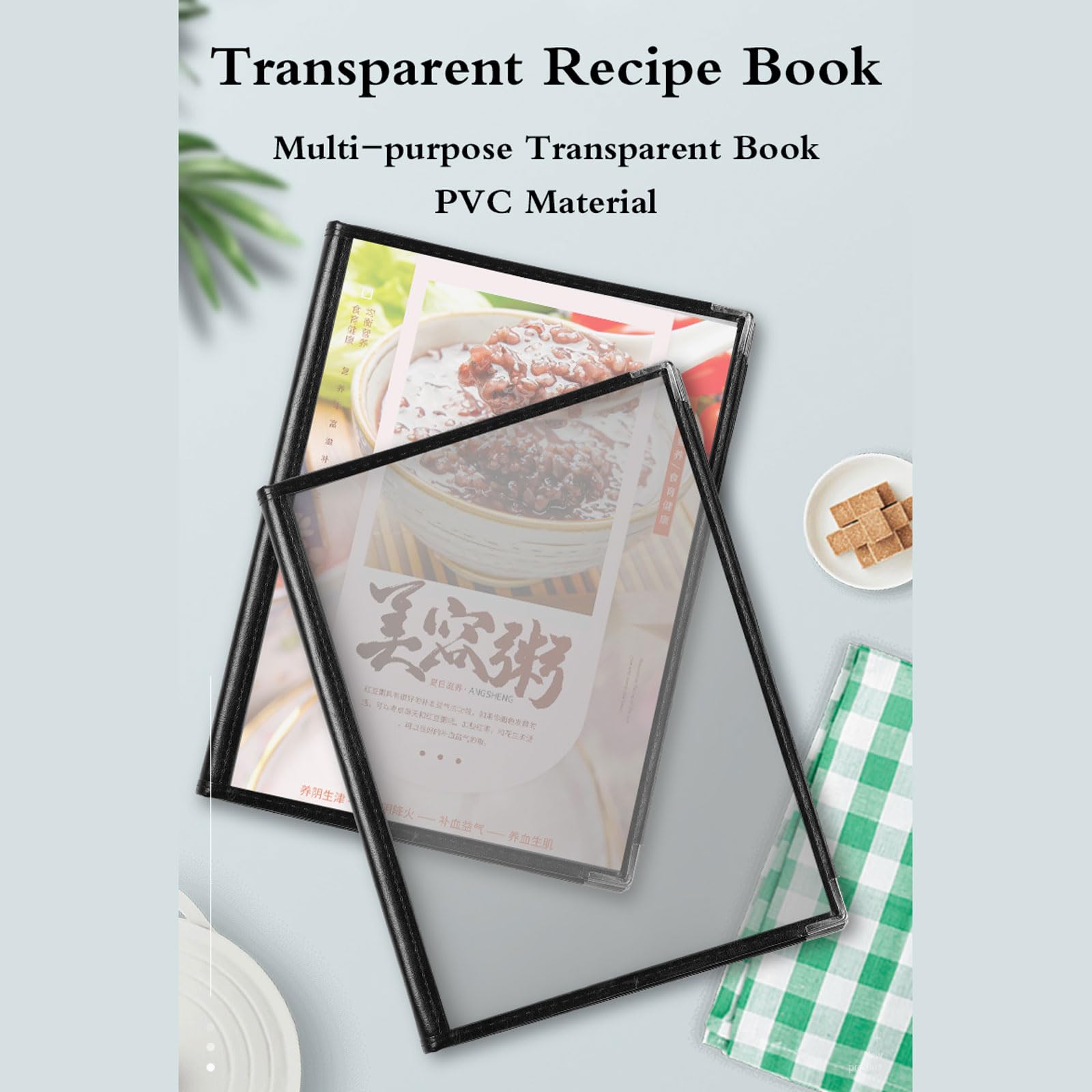 10 Piezas,menú Restaurante,Cubiertas de menú,Cubiertas del Menú del Restaurante,páginas de Doble Cara Transparente para menú de Restaurante,para Bar,cafetería,Restaurante.