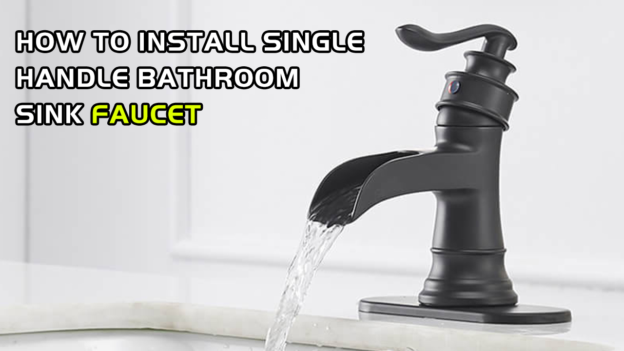 Homevacious Robinet De Salle De Bain En Bronze Huilé Cascade évier Haut Noir à Poignée Unique Pour Baignoire De Ferme Avec Bonde Pop-up Lavabo Lavabo à Un Trou Mitigeur Sans Trop-plein