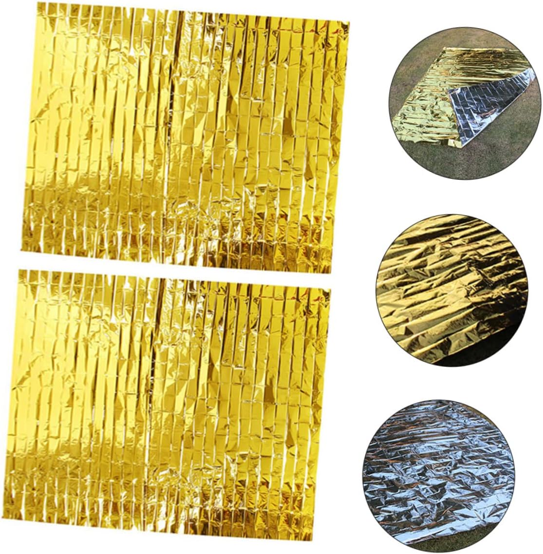 BESPORTBLE 4 Pcs Insulation Blanket Thermal Blanket Tarps Insulated Blanket Thermal Rug Emergency Blanket Portable
