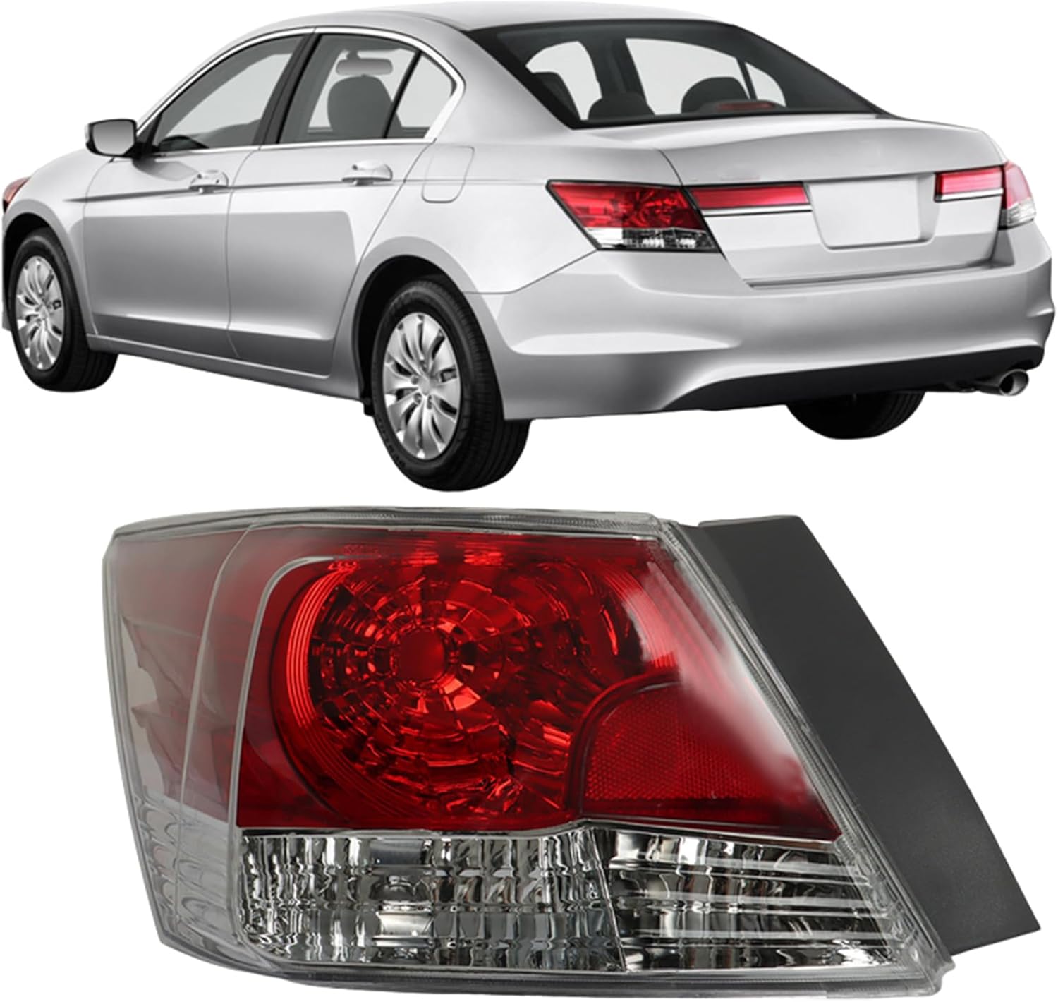 Rear Brake Tail Light Assembly Replacement for Honda Accord 2008-2012 Driver Side Brake Tail Lamp 33550TA0A01 HO2800172