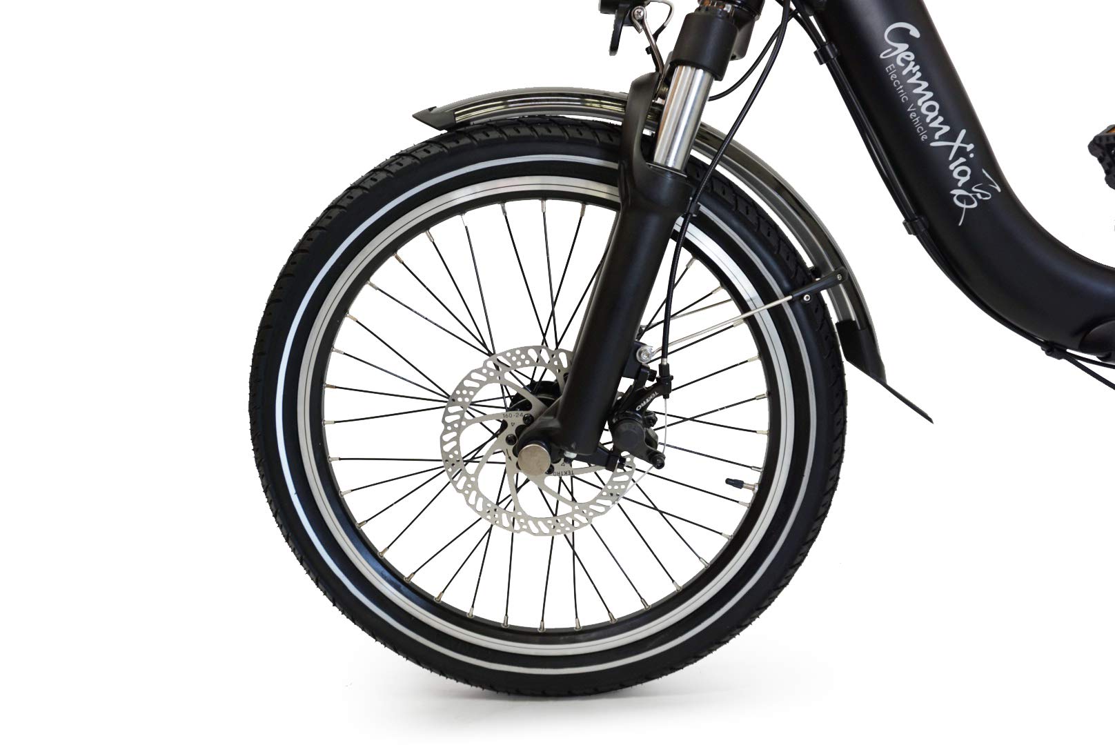 Premium xgerman Touring électriques vélo pliant 20pouces eturbo 9vitesses Shimano LCD, 250W HR Entraînement/15,6ah, portée jusqu'à 138KM après STVZO, Comfort de guidon