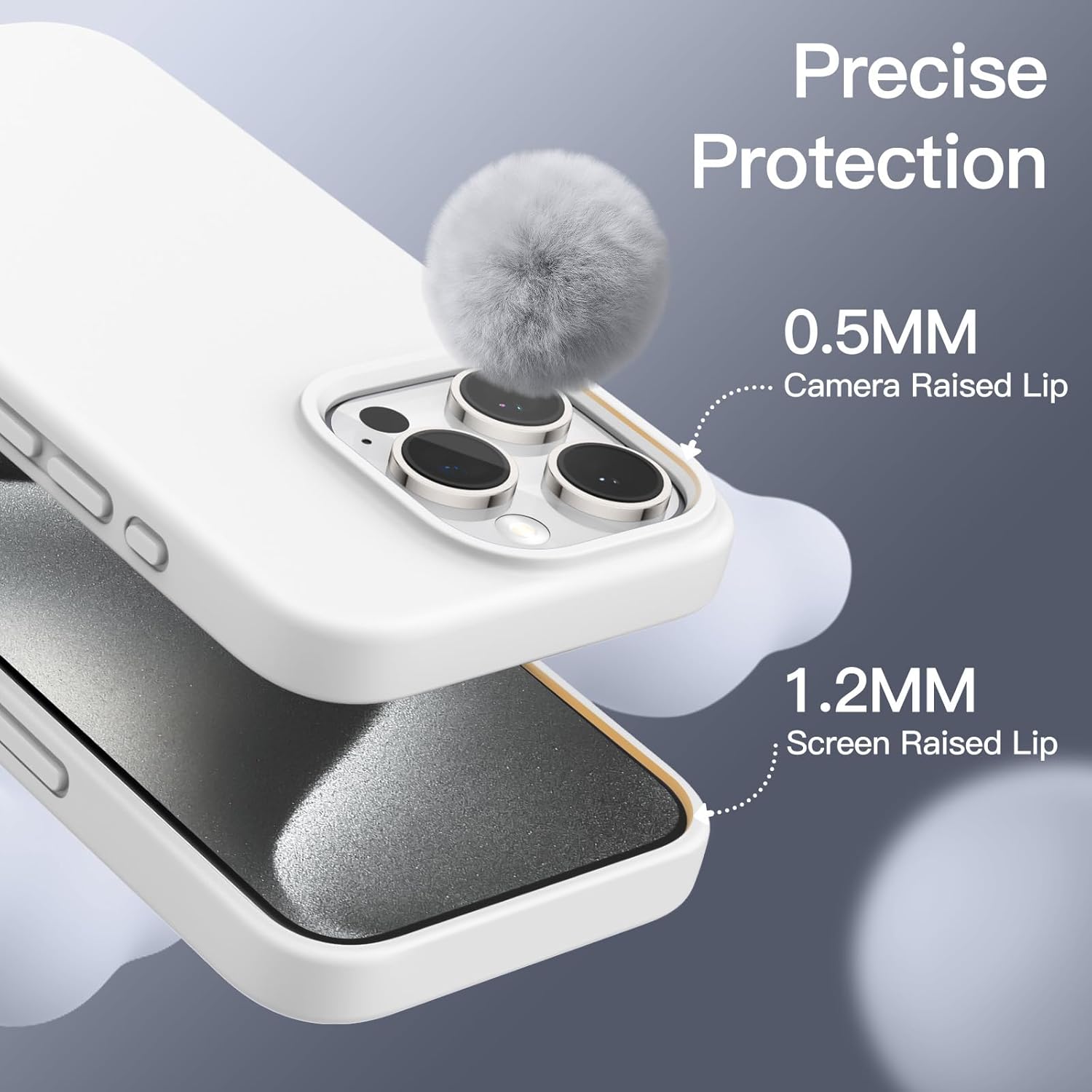 جراب حماية كامل مضاد للصدمات من السيليكون مع بطانة المايكروفاي... - view 5