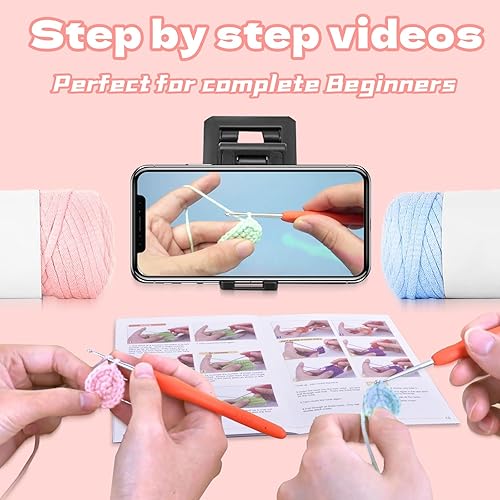 Miniatura 2 de Kit de ganchillo para adultos principiantes – Kit de ganchillo de 2 piezas de ajolotes con tutoriales en video paso a paso, juego de tejido para