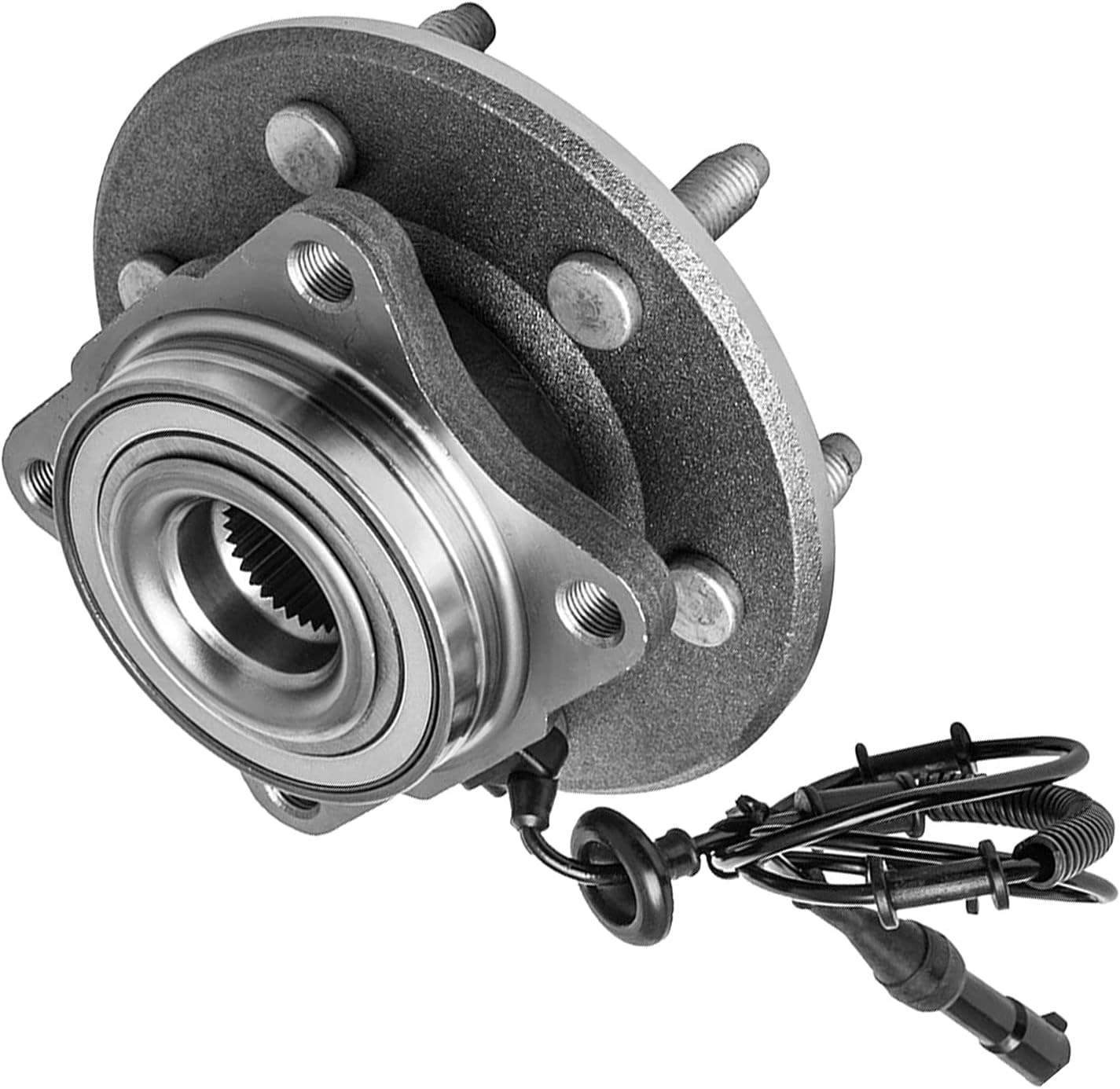 541001 Rear Wheel Bearing and Hub Assembly 6 Lugs w/ABS Replacement for 2003-06 Ford Expedition Lincoln Navigator Hub Bearing Assembly 2pc