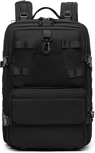 Miniatura 16 de Mochila táctica aiGear para hombres, mochila militar de 25L, mochila de 3 días de supervivencia para camping, senderismo, caza con sistema Molle,