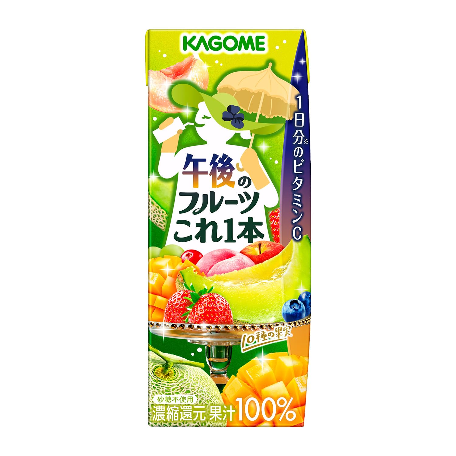 Amazon.co.jp: カゴメ 午後のフルーツこれ一本 リーフパック200ml紙