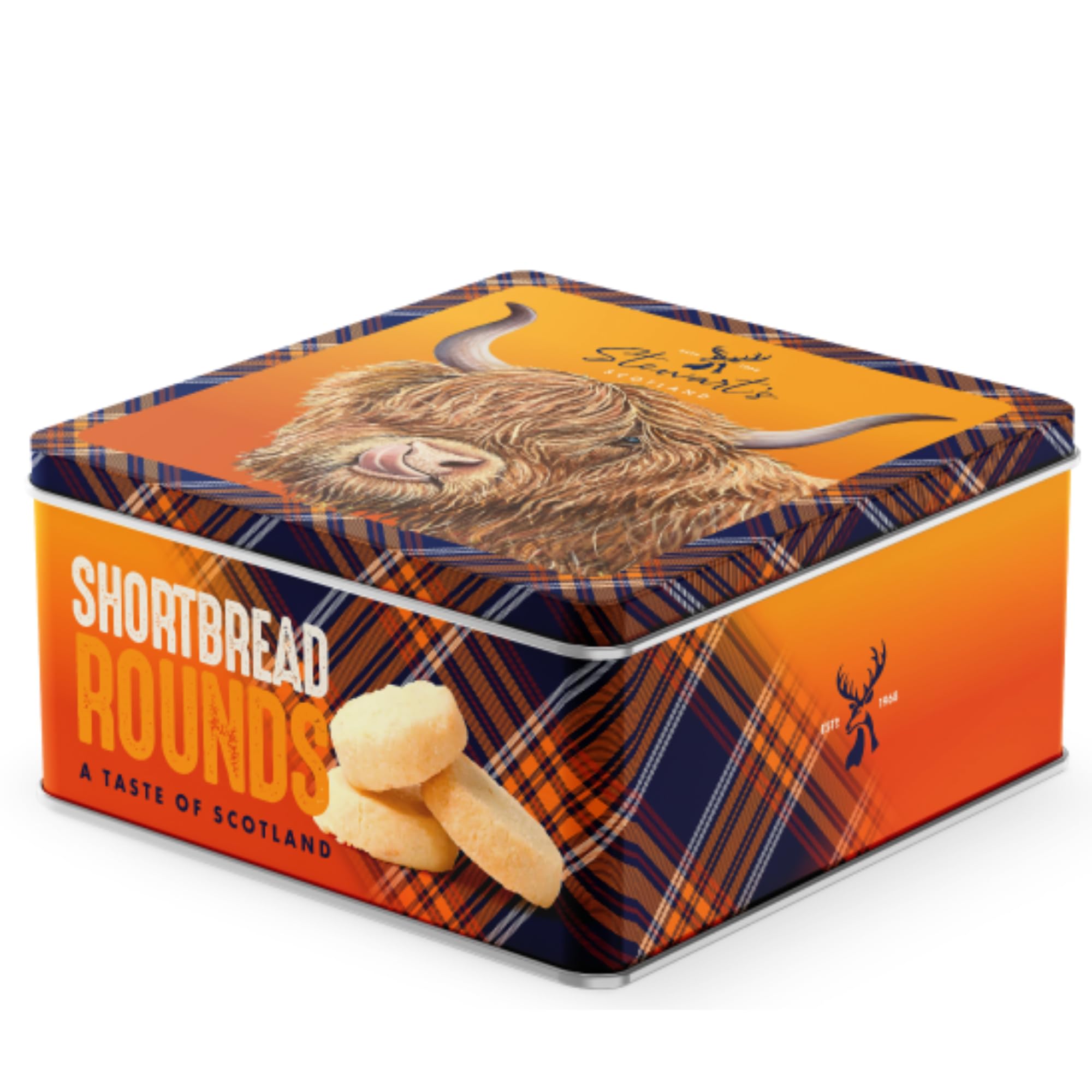 Stewart's Signature - Caitlyn the Highland Cow Shortbread Tin, 125g