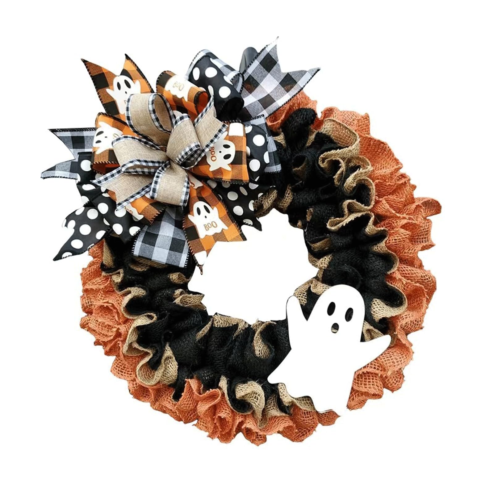 Ghirlanda per Porta d'ingresso Ghirlanda per Porta d'ingresso 40x40 cm/16x16 Pollici Ideale per Halloween Decorazioni per Interni ed Esterni