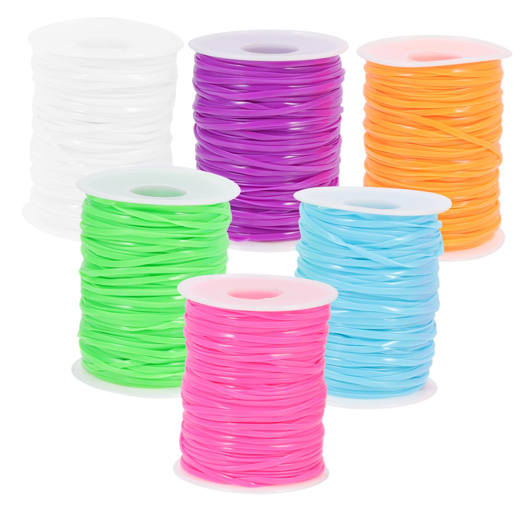 Cordón lanyard PVC en bobinas para trenzado de llaveros y bisutería casera