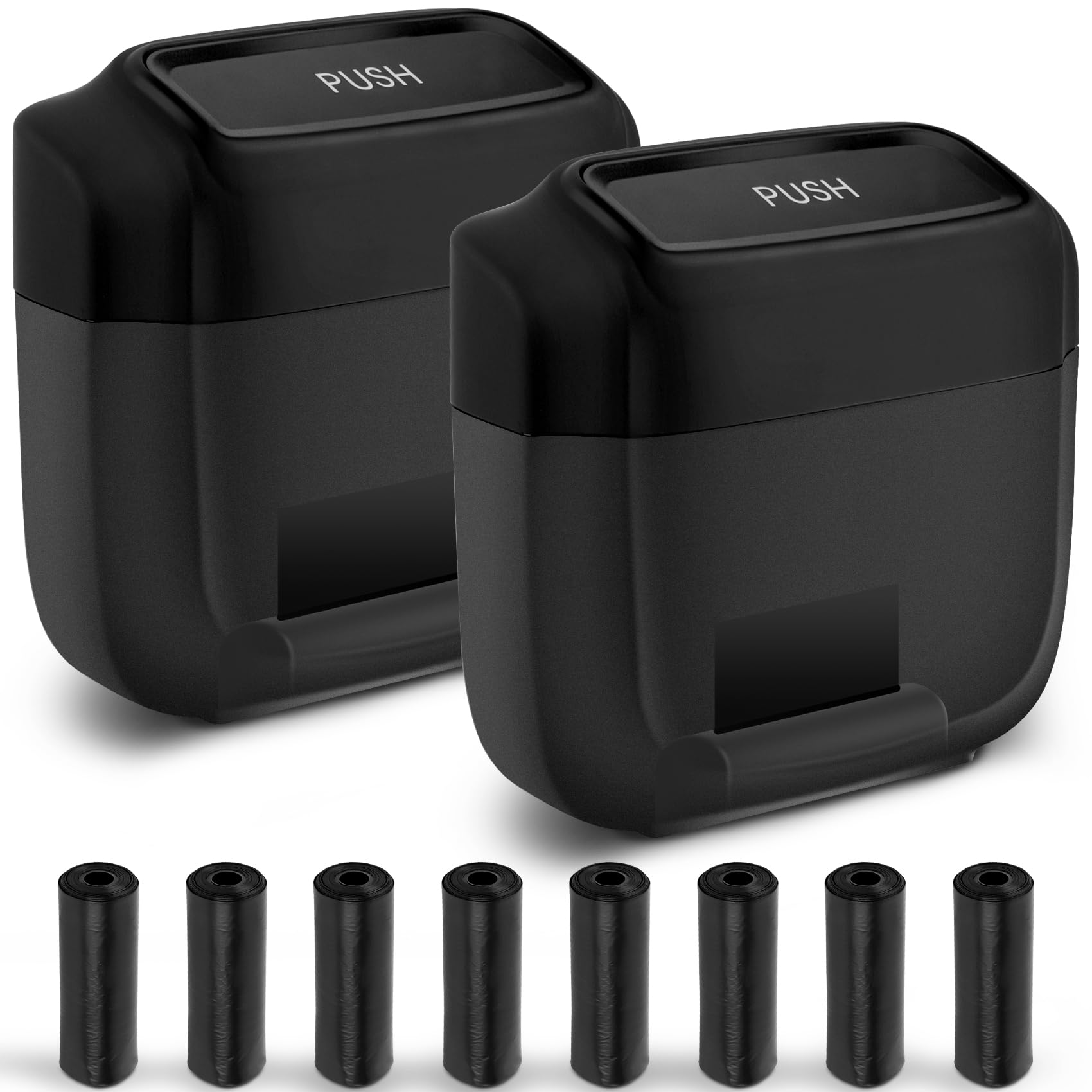 Sipiris Auto Mülleimer 2 Stück - Wasserdichter Mini-Abfalleimer Für Getränkehalter