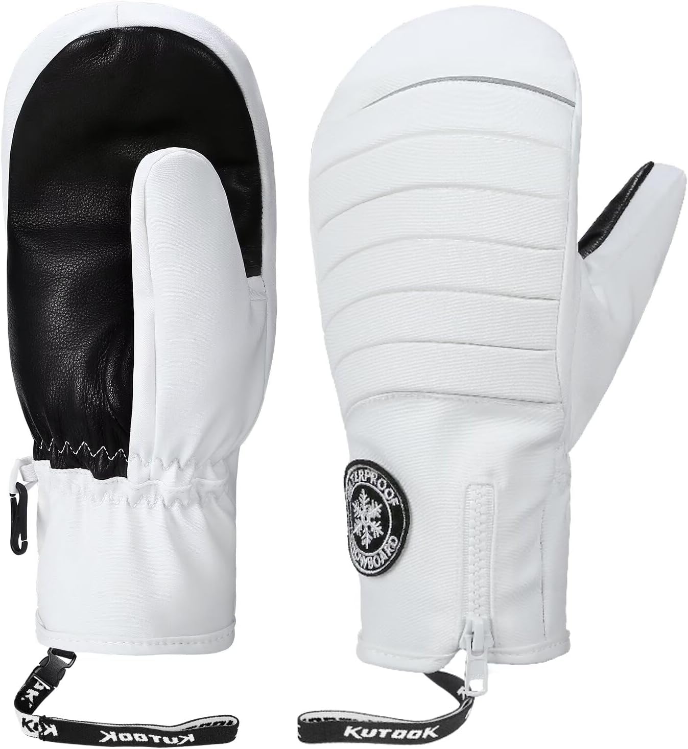 KUTOOK Windproof Waterproof Thermal Ski Gloves for Men Women Snow Mittens with 3M Thinsulate Winter Gloves for Cold Weather