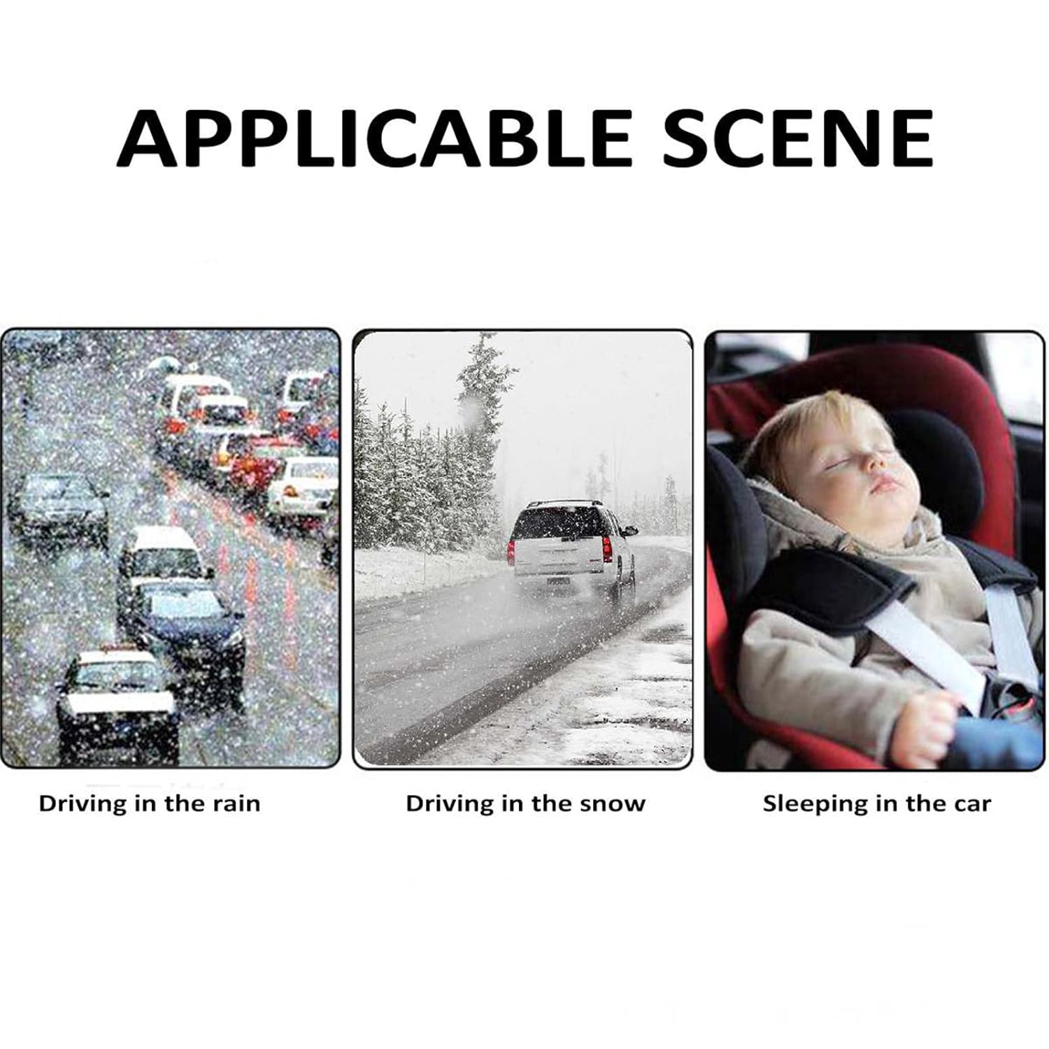 moss wu Diane Car Defogger 12V 500W Car Heater 2 in 1 Portable Car Heaters and Cooling Fan with Purification for Winter (12V 500W - B) : Electronics