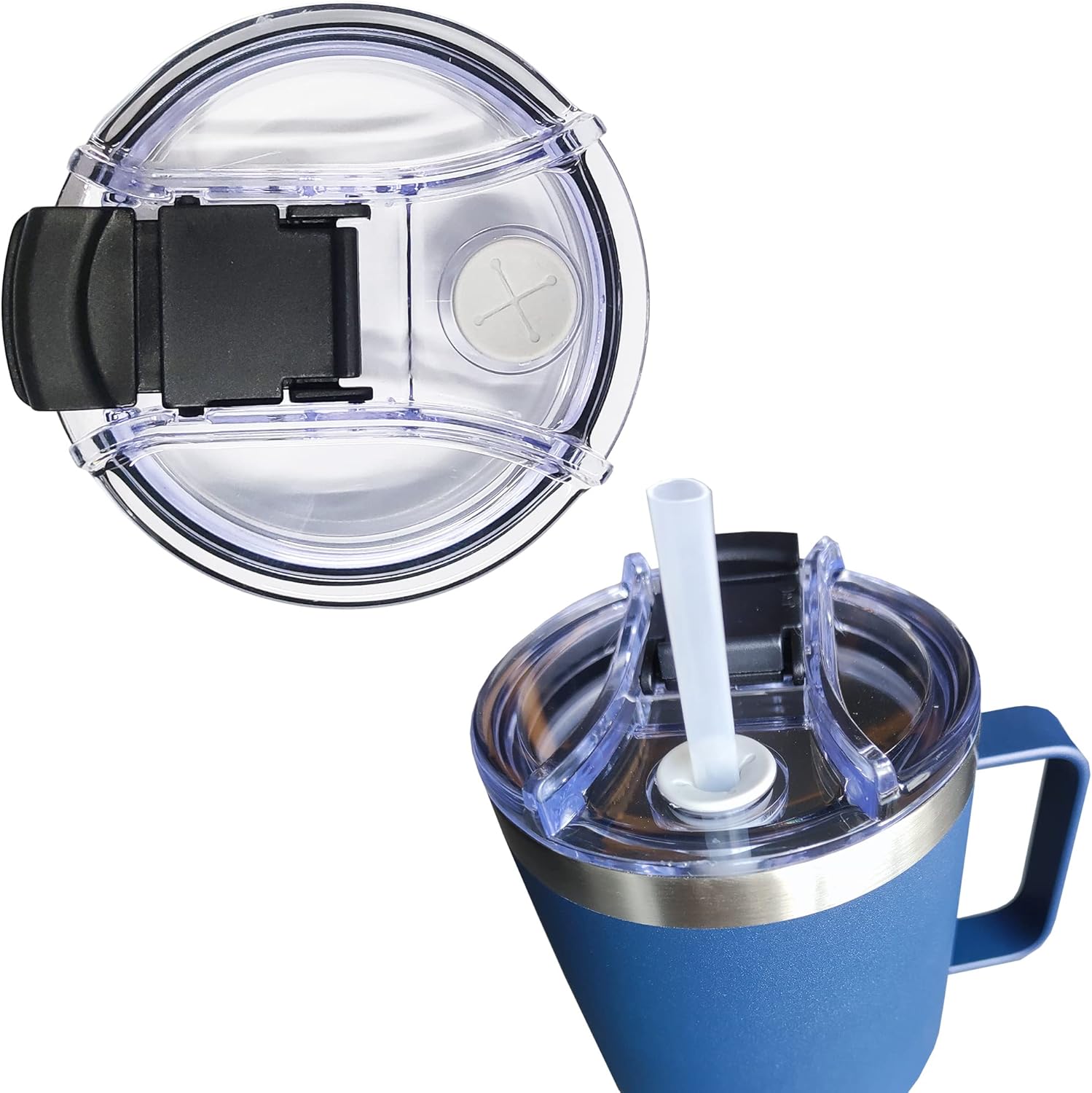 Tumbler Lids Replacement Design for YETI Rambler 35 oz Straw Mug,for