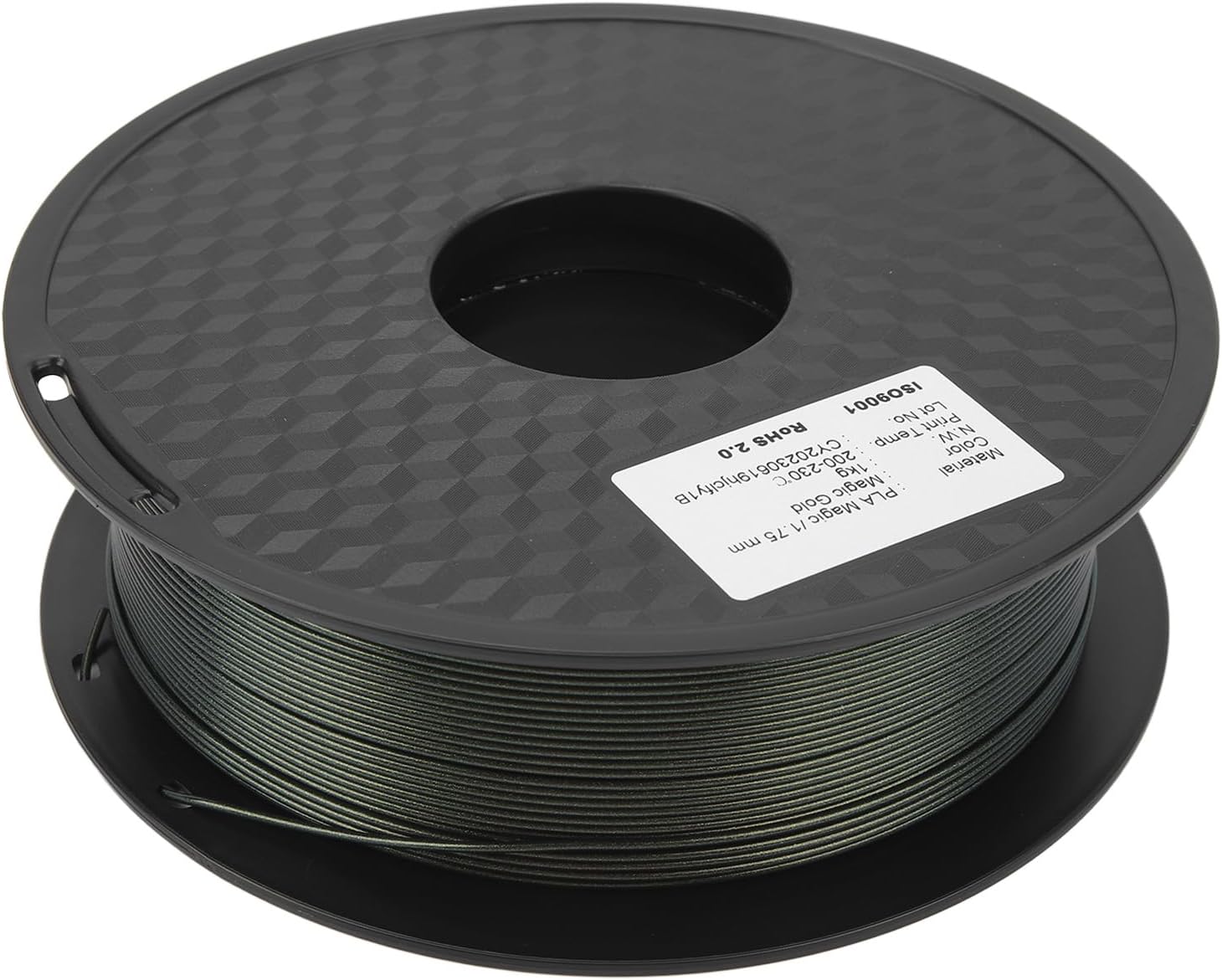 Jeanoko Gold 1.75mm PLA Filament for Smooth 3D Printing At 200-230℃, and Weatherproof, for Excellent Gloss and Precision Machined