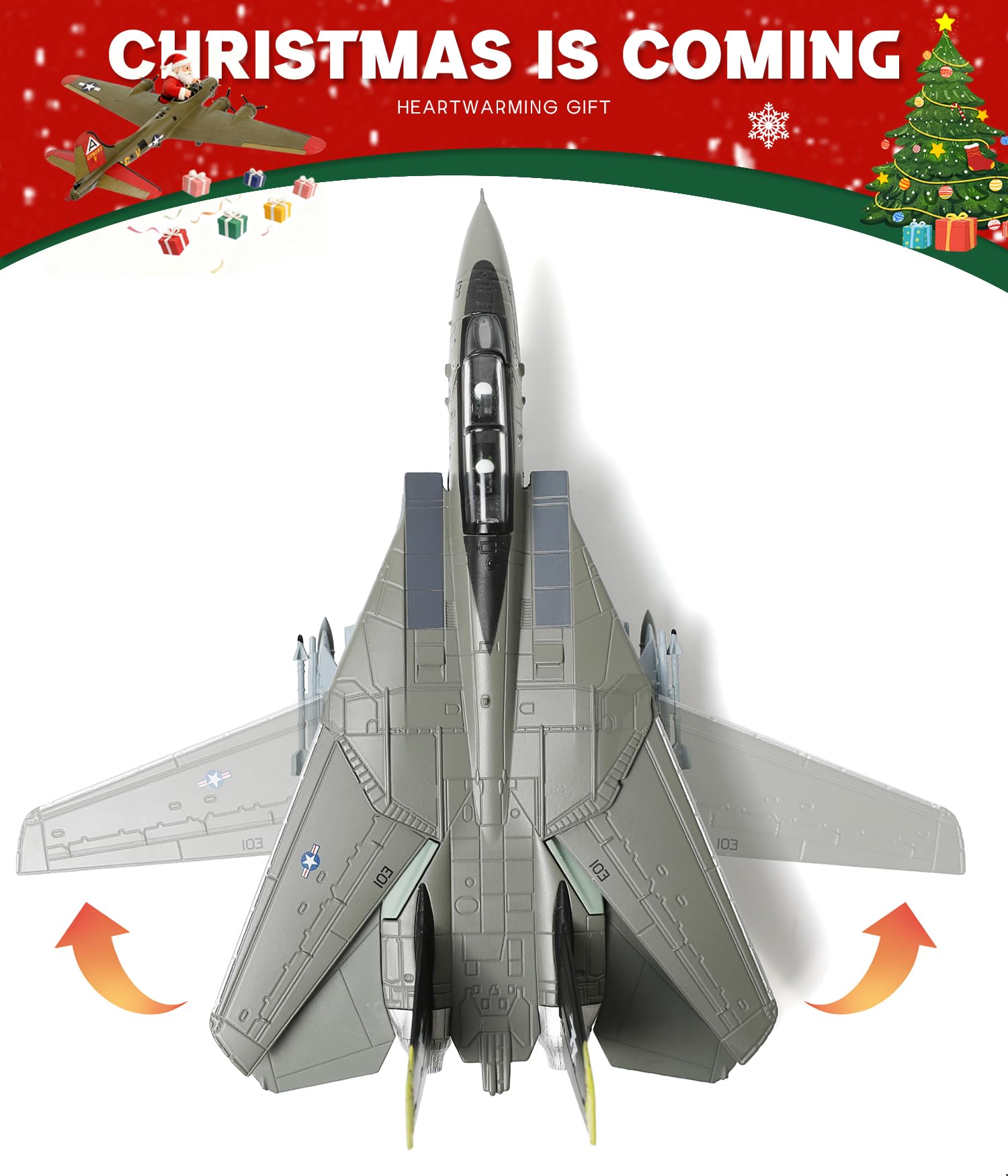 Amazon.co.jp: NUOTIE アメリカ海軍 F-14 Tomcat 1/100 合金モデル VF