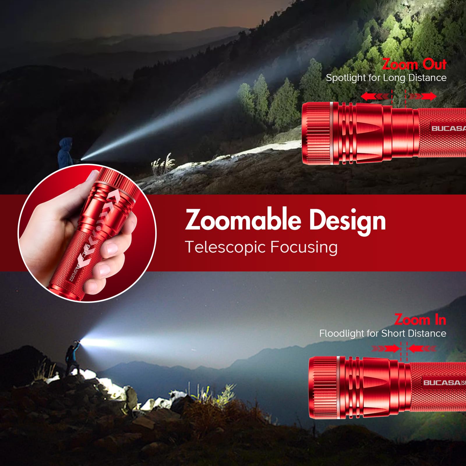 1-4 pezzi portatile ricaricabile Zoom torcia a LED XP-G Q5 Flash Light torcia lanterna 3 modalità di illuminazione luce da campeggio Mini torcia a LED – acquista a prezzi convenienti sul marketplace