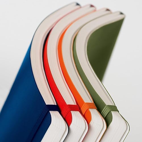 Vista 76 de LEUCHTTURM1917 - Cuaderno mediano A5 de tapa blanda, 123 páginas numeradas para escribir y llevar un diario (color rosa polvoriento, punteado)