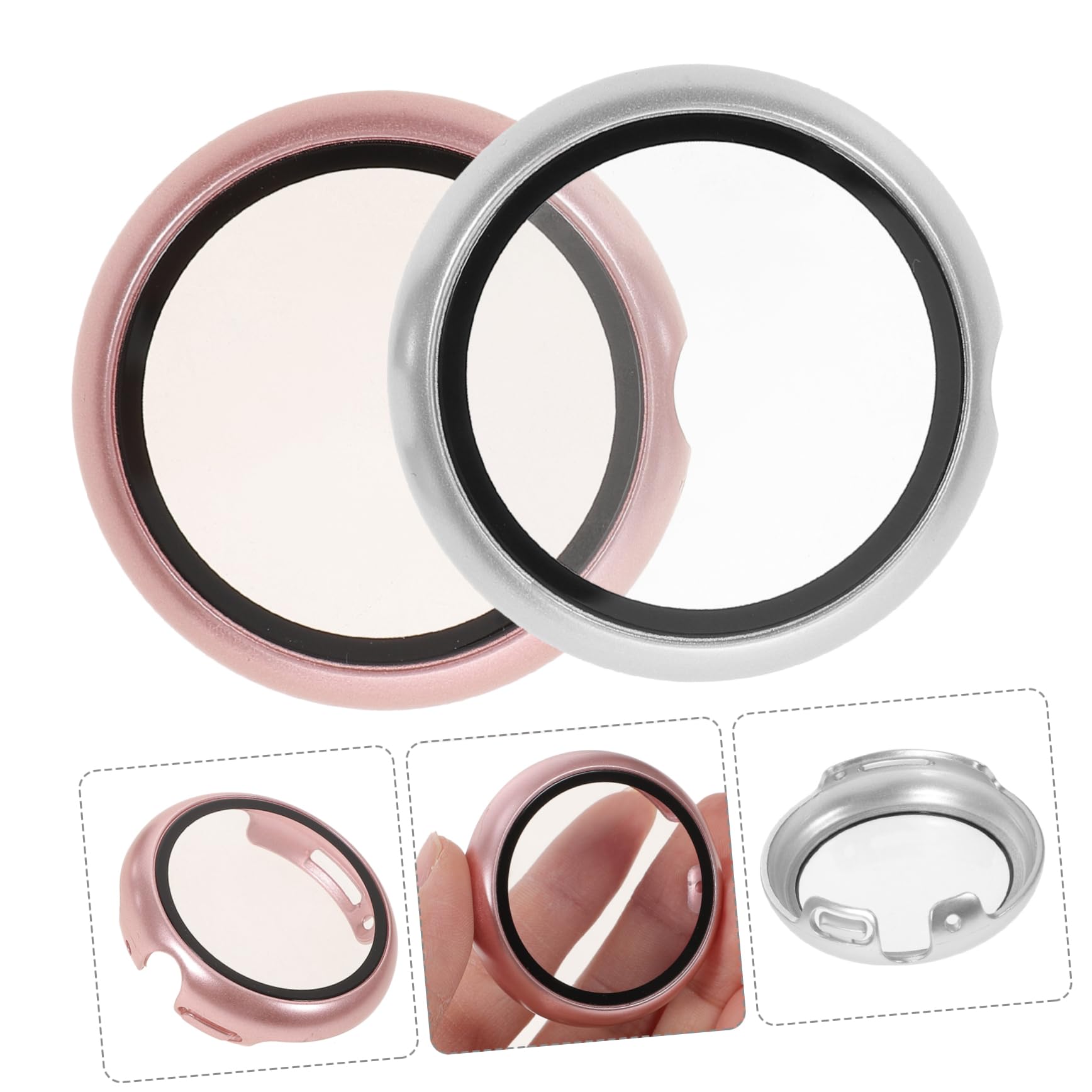 Gatuida 5 Set di Cover per Schermo Dellorologio Watch Compatibile con Schermo Staccabile E Sostituibile Custodia Protettiva Delicata per Orologio 2 Pezzi*5