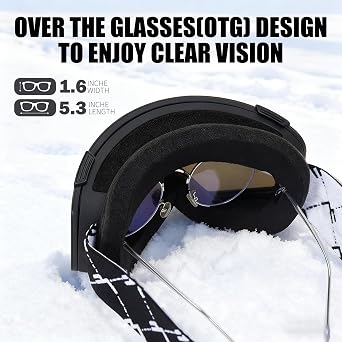 Ski Goggles Anti Fog YH693C OTG Magnetic Snow/Snowboard Goggles