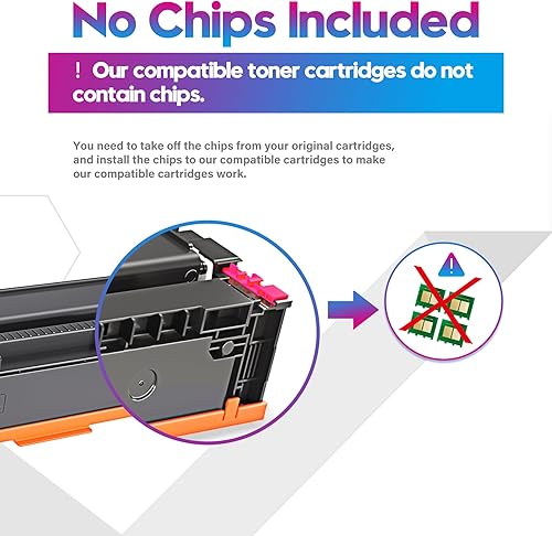 Miniatura 3 de ONLYU Cartucho de tóner de repuesto compatible para HP 414A 414X W2020A utilizado con impresora de tóner HP Color Laserjet Pro MFP M479fdw M454dn