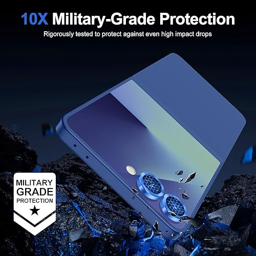 Vista 174 de para Samsung Galaxy Z Flip 7 Protector de Lente de Cámara, Cubierta de Lente de Vidrio Templado con Anillo de Metal Individual, [Fuerte Adhesión] 1
