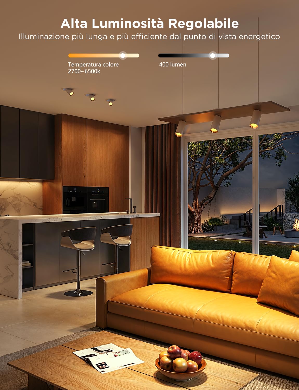 Govee Lampadine WiFi Intelligente GU10, Lampadina LED Smart RGBWW WiFi e Bluetooth, Compatibile con Alexa e Google Assistant, 400LM Dimmerabile 16 Milioni di Colori Sincronizzazione Musicale, 4 Pezzi | Bluetooth, Compatibile con Alexa e Google Assistant,