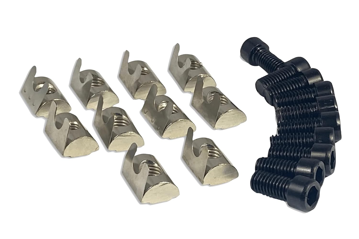 T-Nut & Screw Set for 8mm T-Slot - 10 Pack by Trak Racer