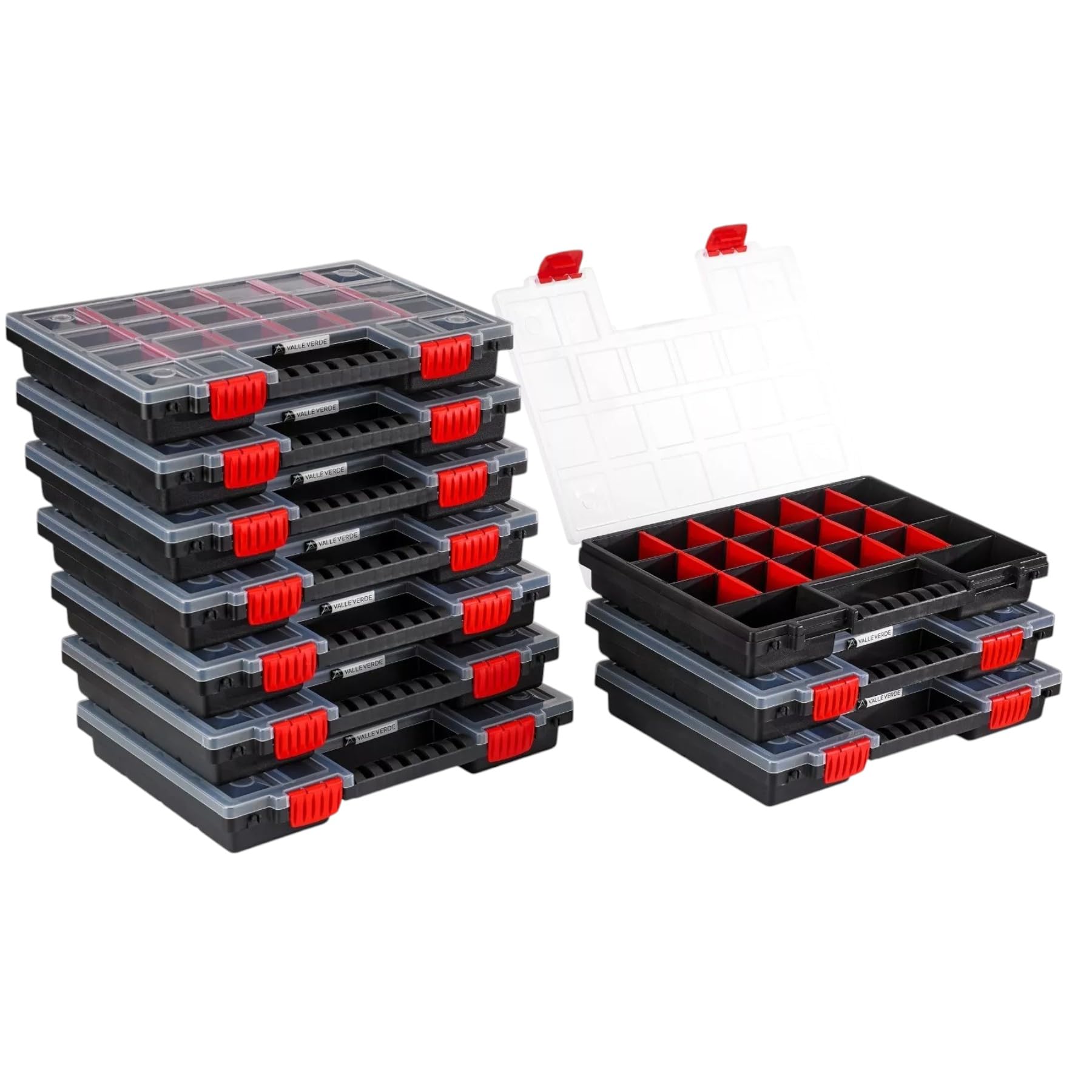 Prosperplast NORP Family NORP14 11 vakken Turbo assortimentsdoos kleine onderdelen magzine dozen uitneembaar 345 x 250