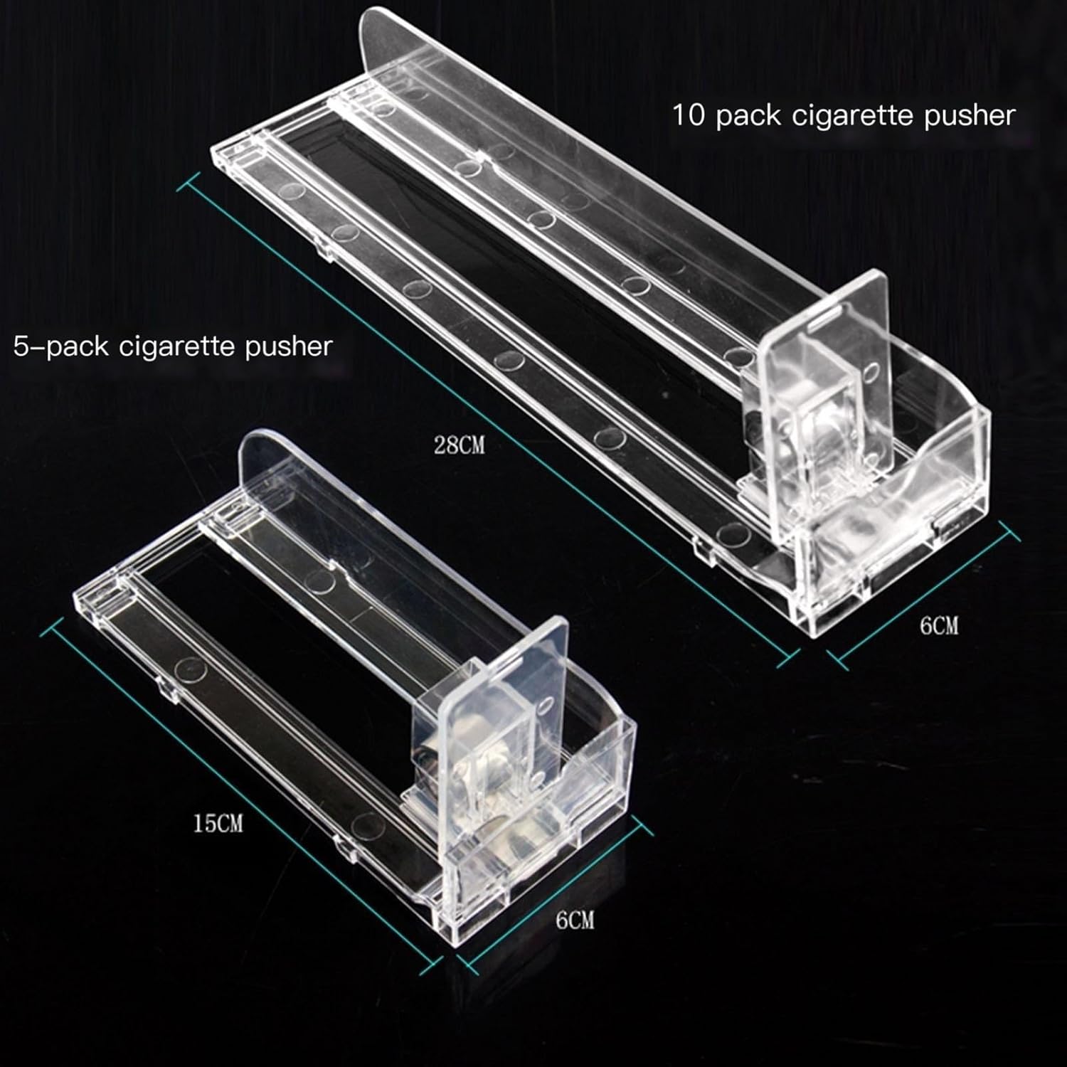 Lockable Acrylic Cigarette Display Rack | Automatic Cigarette Pusher for Retail Stores | Store Counter Cabinet Shelves (Silver, 75x92x17.5CM)