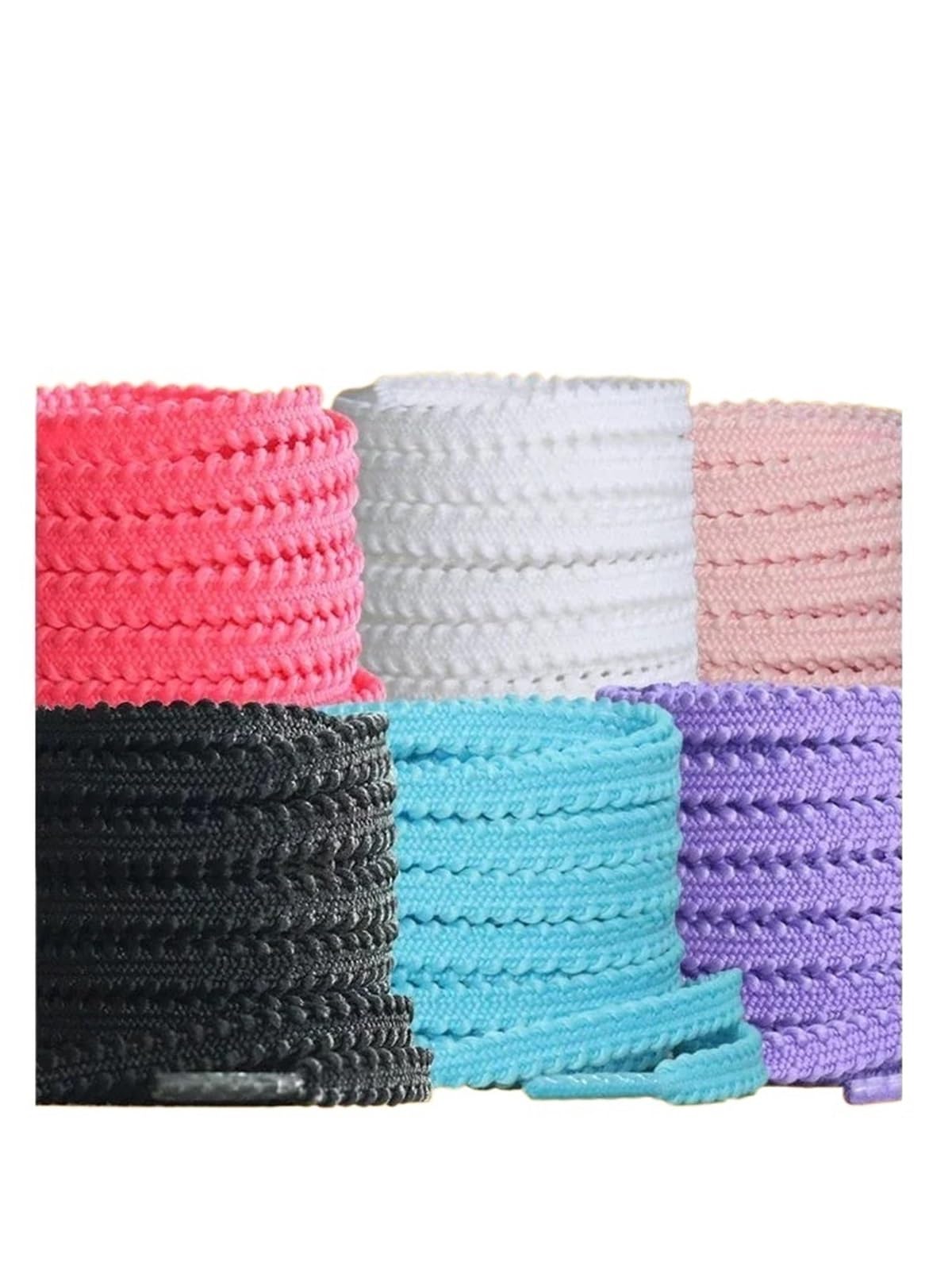 10 pares de cordones elásticos for zapatillas deportivas informales, tenis y zapatos planos Para Zapatos Casuales