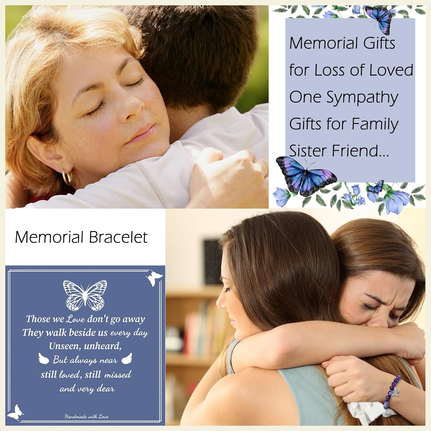 LINY Memorial Gifts for Loss of Loved One Grief Bracelet Sympathy Gift for Loss of Mother Father Son Daughter - Image 5