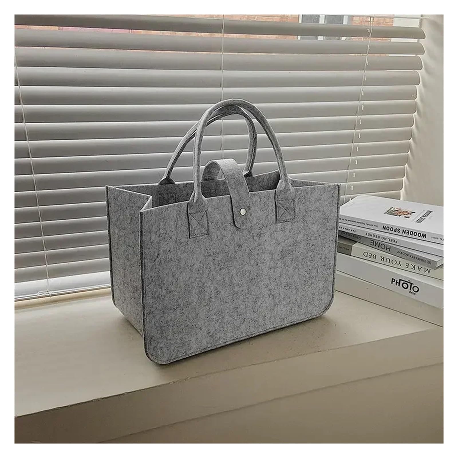 Shopping Handbag Women's Large Capacity Open Felt Designer Tote Woven Bag Für Outdoor Trips, Picknick