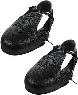 Ciieeo Steel Toe Cap Safety Shoe Covers Anti-Smashing Leather Safety Shoes Covers for Workplace Industry for Size EUR 36-46