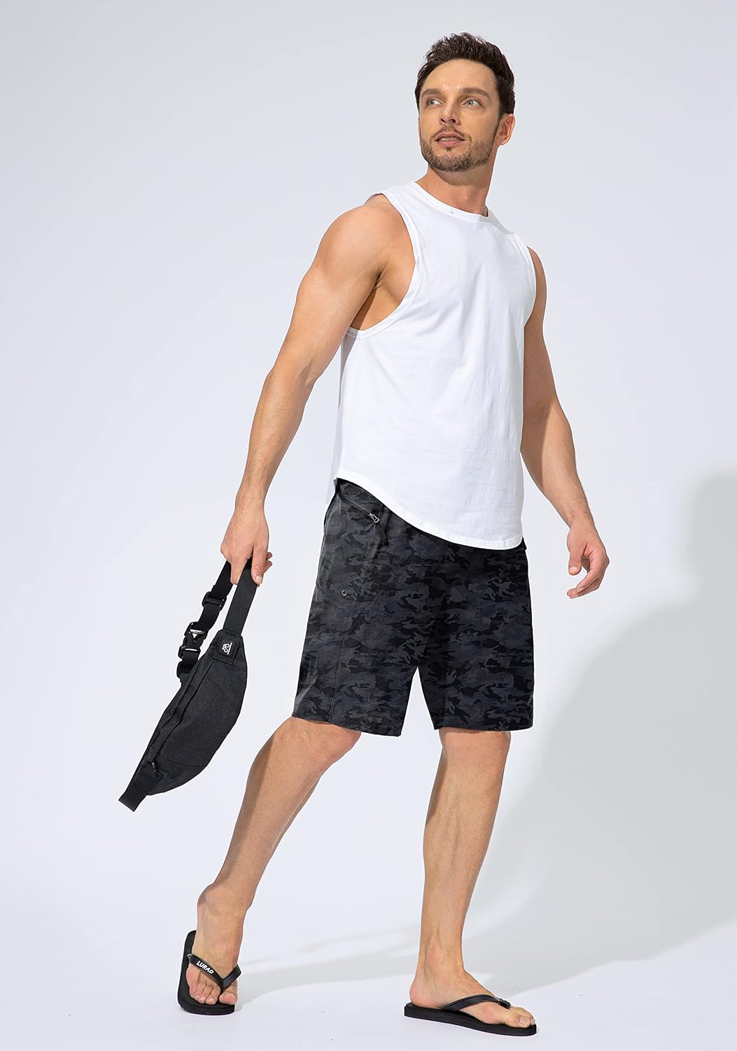 Men's Swim Trunks Quick Dry Board Shorts with Zipper Pockets Beach Shorts Bathing Suits for Men - No Mesh Liner - Image 6