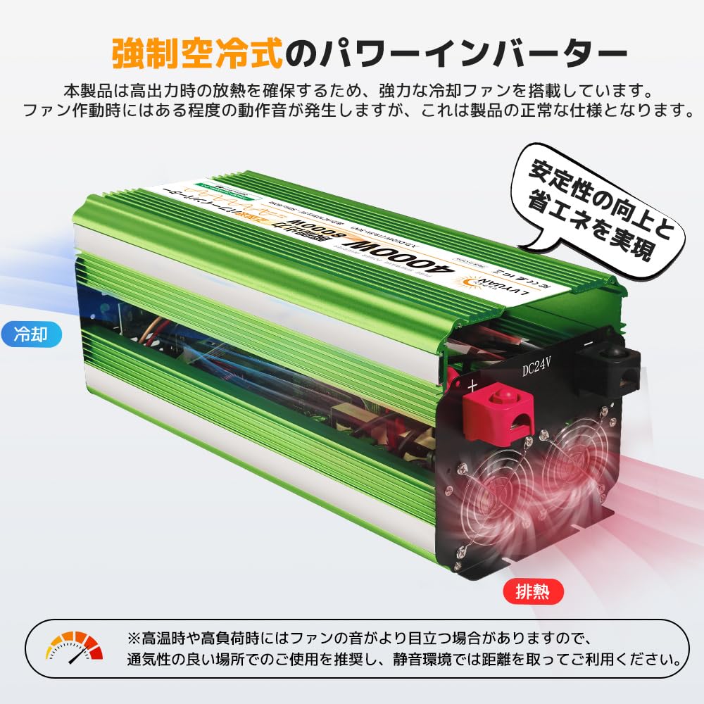 Amazon.co.jp: LVYUAN（リョクエン） 正弦波インバーター 24V
